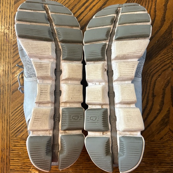 On Cloud Cloudtec Speedbord Synthetic Terry Gray PWL YI Trainers Womens Sz 9.5 - Picture 7 of 7